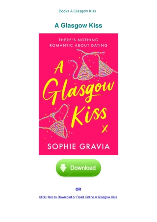 Books  A Glasgow Kiss
