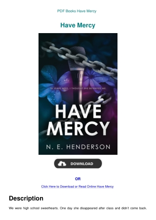 PDF Books Have Mercy