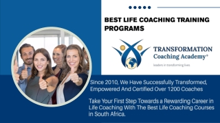 Best Life Coaching Training Programs