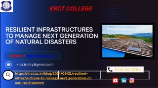 Resilient Infrastructures to manage Next Generation of Natural Disasters