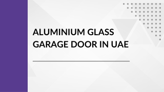 AXL Aluminium Glass Garage Door Options