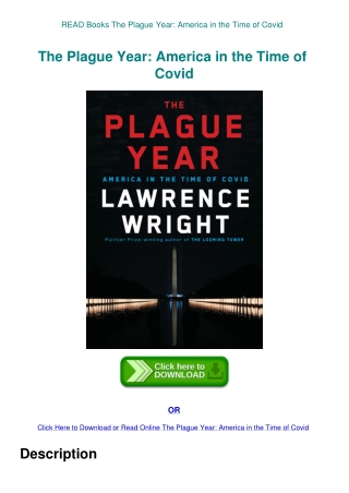 READ Books The Plague Year America in the Time of Covid