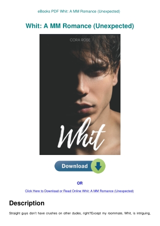 eBooks PDF Whit A MM Romance (Unexpected)