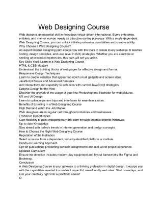 Master the Art of Web Design_ A Comprehensive Web Designing Course
