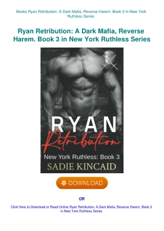Books  Ryan Retribution A Dark Mafia  Reverse Harem. Book 3 in New York Ruthless Series