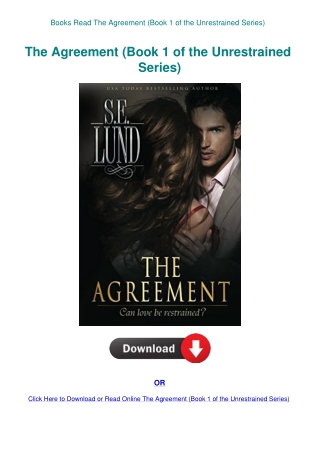 Books Read The Agreement (Book 1 of the Unrestrained Series)