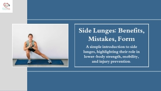 Mastering Side Lunges: Benefits, Proper Form & Common Mistakes.
