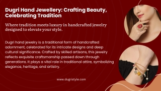 Dugri Hand Jewellery