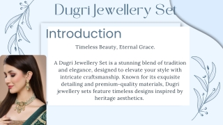 Dugri  jewellery