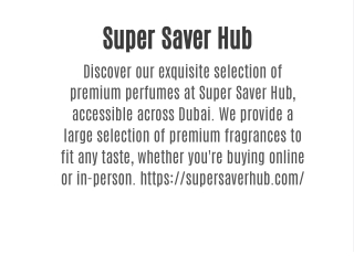 Super Saver Hub