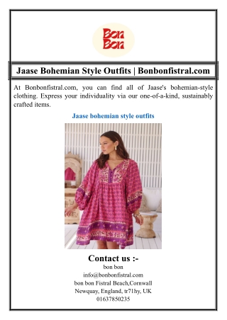Jaase Bohemian Style Outfits | Bonbonfistral.com