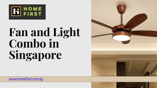 Fan and Light Combo in Singapore - www.homefirst.com.sg