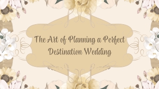 Turn Your Wedding Dreams Into Reality with a Destination Wedding Planner