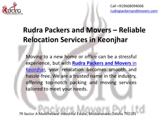 Packers and movers in Keonjhar