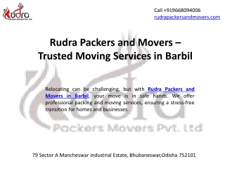 Packers and movers in Barbil