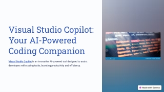 Visual-Studio-Copilot-Your-AI-Powered-Coding-Companion