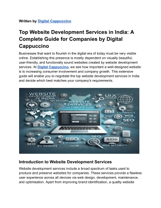 Top Website Development Services in India_ Complete Guide for Companies by Digital Cappuccino