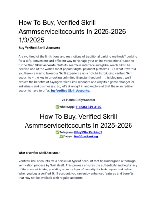 How To Buy, Verified Skrill Asmmserviceitccounts In 2025-2026 1_3_2025