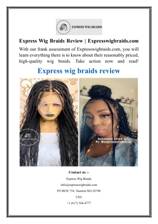 Express Wig Braids Review  Expresswigbraids.com