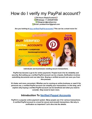 How do I verify my PayPal account (1)