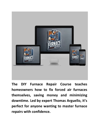 DIY Furnace Repair™ by Thomas Arguello Program Digital