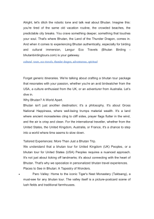 Additional Information for International Travelers