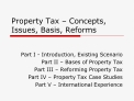 property tax concepts, issues, basis, reforms