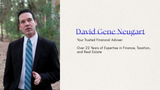 David Gene Neugart Your Trusted Financial Adviser