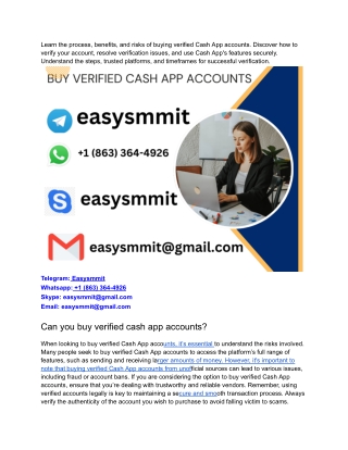 Best Sites To Buy Verified cash app Accounts In This Year 2025-2026