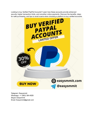 Top 17 Sites To Buy Verified Paypal Account In This Year 2025-26