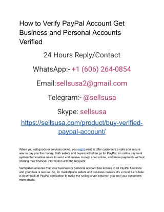 How to Verify PayPal Account Get Business and Personal Accounts Verified