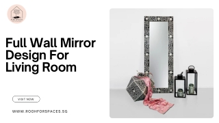 Full Wall Mirror Design For Living Room