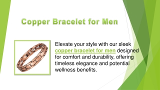 Copper Bracelet for Men
