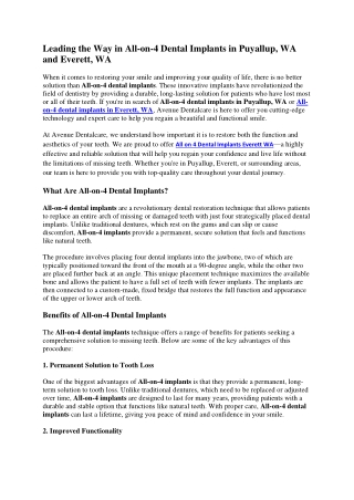 Leading the Way in All