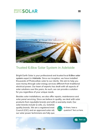 6.6Kw Solar System Adelaide