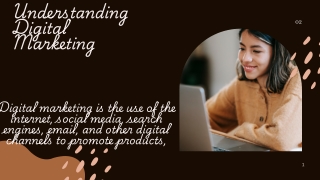 Digital marketing is the use of the internet, social media, search engines, email, and other digital channels to promote