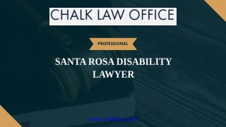 Santa Rosa disability lawyer