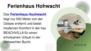 Ferienhaus Hohwacht