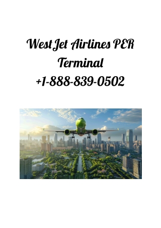 WestJet Airlines PER Terminal