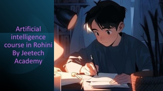 Artificial intelligence course in Rohini By Jeetech Academy