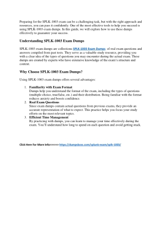 SPLK-1003 Exam Dumps