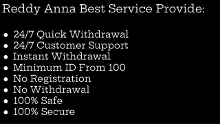 Join the Action: Online Cricket ID Reddy Anna During Live ODI Matches.