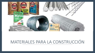 2.- MATERIALES DE CONSTRUCCION