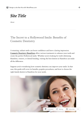 The Secret to a Hollywood Smile Benefits of Cosmetic Dentistry