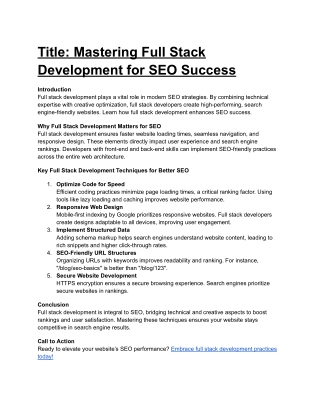 microblog on full stock dep