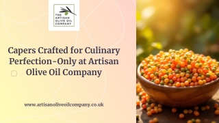 Capers Crafted for Culinary Perfection-Only at Artisan Olive Oil Company