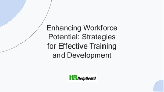What is Employee Training and Development