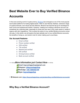 Most Trusted Site Buy Verified ByBiT Accounts