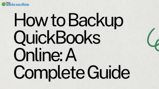 How to Backup QuickBooks Online A Complete Guide