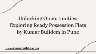 ready possession flats in pune